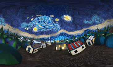 3D-VR version of Von Gogh’s Starry Night