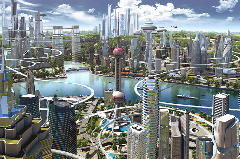 “更上海” 東方明珠電視塔における未来上海のマルチメディアショー